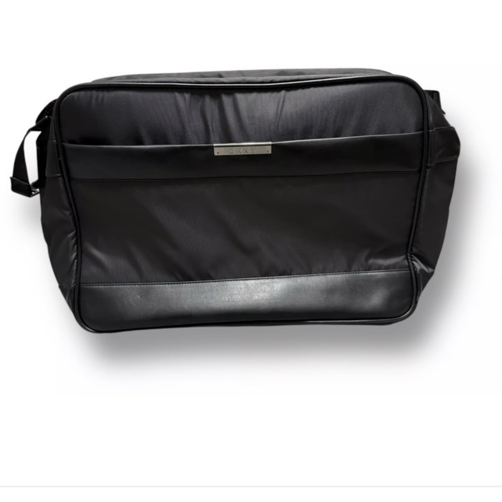 NWT FLAWS DKNY Unisex Black Ace Suitcase Backpack Style DO980AC8